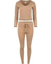 Lezat - Neutrals Miranda Cozy Sweater Hoodie & Legging Set Peanut Butter - Lyst