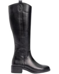 Forever & Always Shoes - Acro Leather Heeled Boot - Lyst