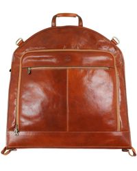 Time Resistance - Cognac Leather Garment Bag - Lyst