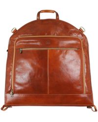 Time Resistance - Cognac Leather Garment Bag - Lyst