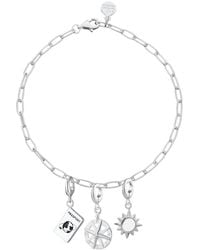Lily Charmed - Sterling Holiday Oval Link Charm Bracelet - Lyst