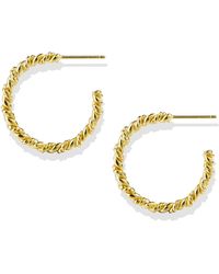Lait & Lune - Isla Hoop Earrings - Lyst