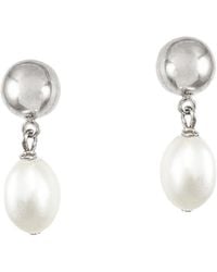 Biko Jewellery - Alouet Pearl Studs - Lyst