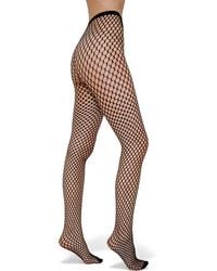 HIGH HEEL JUNGLE by KATHRYN EISMAN - Honeycomb Premium Web Tights - Lyst
