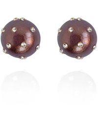 Saule Label - Gaia Jet Petite Earrings - Lyst