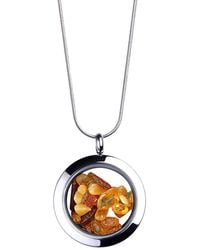 My Little Nature - Designer Jewelry Necklace With Genuine Amber Stones - Lyst