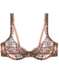 Journelle - Neutrals Chloe Demi Bra Praline Noir - Lyst