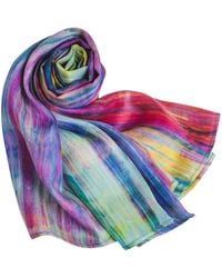 Silk and Bears - Brushstroke Hand-Dyed Silk Shawl – Mulberry Silk Wrap - Lyst