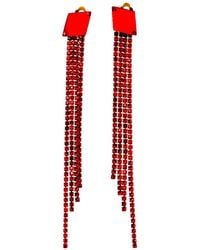 Laura Daili - Ruby Rain Clip-On Earrings - Lyst