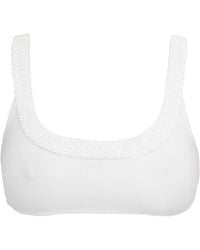 Self-Adore - Zenya Hand-Beaded Embellished Bikini Top - Lyst