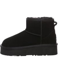 EverAu Australia - Dusky Leather Platform Short Boots - Lyst