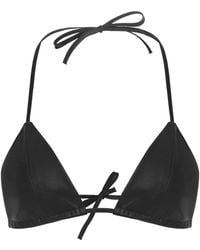 Serotoninn - Faux Leather Bra Top - Lyst