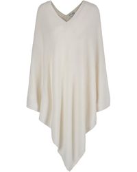 tirillm - Anine Big Cashmere Poncho- Off - Lyst