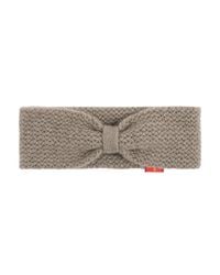 Pink Maharani - Neutrals Knitted Bow Headband – Natural - Lyst