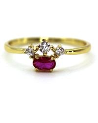 VicStoneNYC Fine Jewelry - Natural Oval Cut Ruby With Natural Diamonds Ring - Lyst