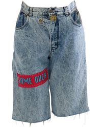 Quillattire - Vintage Up-Cycled Crop Denim Trousers - Lyst