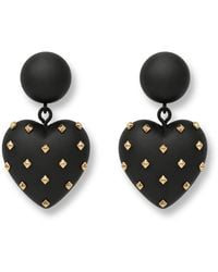 Michael Nash Jewelry - Lavinia Matte Resin Studded Heart Drop Earrings - Lyst