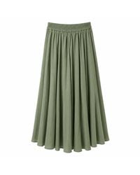 IZABELA MANDOIU - Sage Flowing Midi Skirt - Lyst
