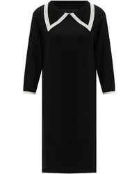 Peraluna - Grace Loose Fit A-Form Rayon Knit Dress - Lyst