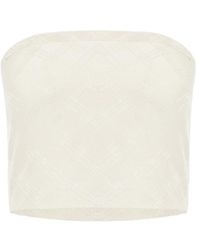 MARGOT VII - Sky Nude Top - Lyst