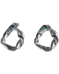 Mitsymay Jewellery - Twists & Tangled Small Hoops - Lyst
