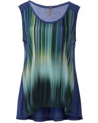 Conquista - Gradient Stripe A-Line Sleeveless Top - Lyst