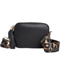 Betsy & Floss - Verona Crossbody Tassel Bag With Dark Leopard Strap - Lyst