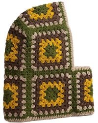 Ana Chic - Forest And Mustard Granny Square Handmade Crochet Balaclava - Lyst