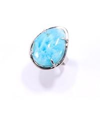 Mineralgems•Studio - Larimar Ocean Ring Fail - Lyst