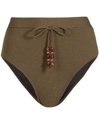 Change of Scenery - Neutrals Belted Hi Waist Hi Leg Bottom - Lyst