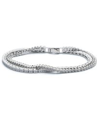 Shabella Nyc - Dual Chain Tennis Bracelet - Lyst