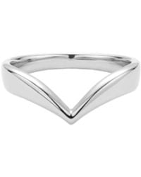 Vanhi - Veda Plain Chevron Ring - Lyst