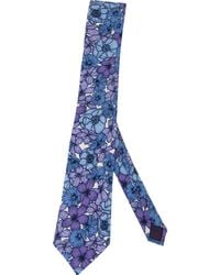 lords of harlech - Taddeo Dense Floral Merino Tie - Lyst