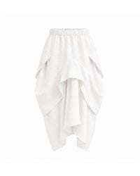 Lumina Eligma - The Collar Linen Skirt - Lyst