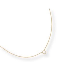 Divine Aria - The Willow Opal Gemstone Dainty Tarnish Free Necklace - Lyst
