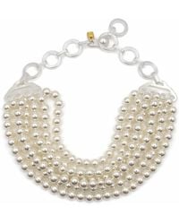 Michael Nash Jewelry - Juliette Multi Strand Pearl Resin Necklace - Lyst