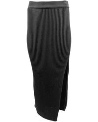 Theo the Label - Eos Ribbed Maxi Skirt - Lyst