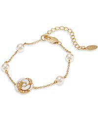 Grosse - Crystal & Pearls Bracelet, Series Blanc Camelia - Lyst