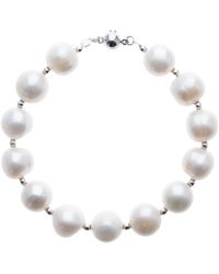 Silver Moon - Sterling Bracelet With Pearls - Lyst