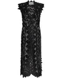 James Lakeland - Long Leaf Leather Gilet - Lyst