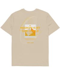 Anchor and Crew - Neutrals Desert Dust Negroni Is My Side Hustle Club Organic Cotton T-Shirt - Lyst