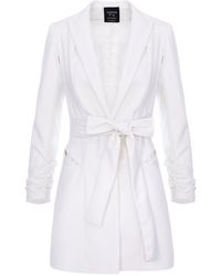 AVENUE No.29 - Single Breasted Wool Blazer With - Lyst