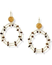 Jaredjamin - Lotus Dream Tiger's Eye Chandelier Earrings - Lyst