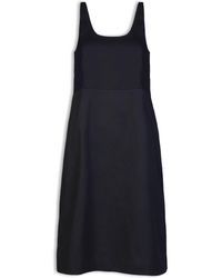 REISTOR - Fitted Knee Length Cotton Dress - Lyst