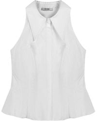 Nocturne - Structured Halter Peplum Top - Lyst