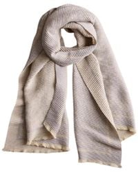 Saachi - Floral Crinkle Reversible Light Scarf - Lyst
