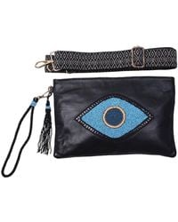 Sidney Byron - Leather Bag With Lucky Eye Beading - Lyst
