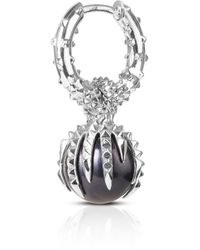 Kasun - The Dragon & The Pearl Hoop Earrings - Lyst