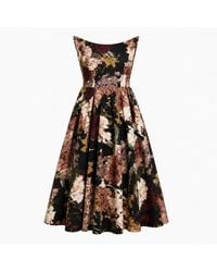 Sarvin - Golshifteh Floral Corset Midi Dress - Lyst