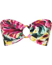 Montce - Isla Floral Tori Ties Bandeau Bikini Top - Lyst